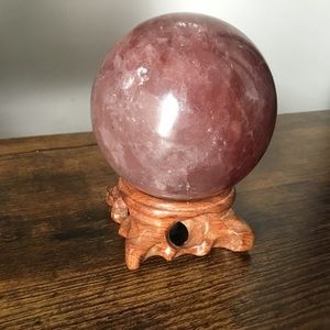 strawberry quartz sphere